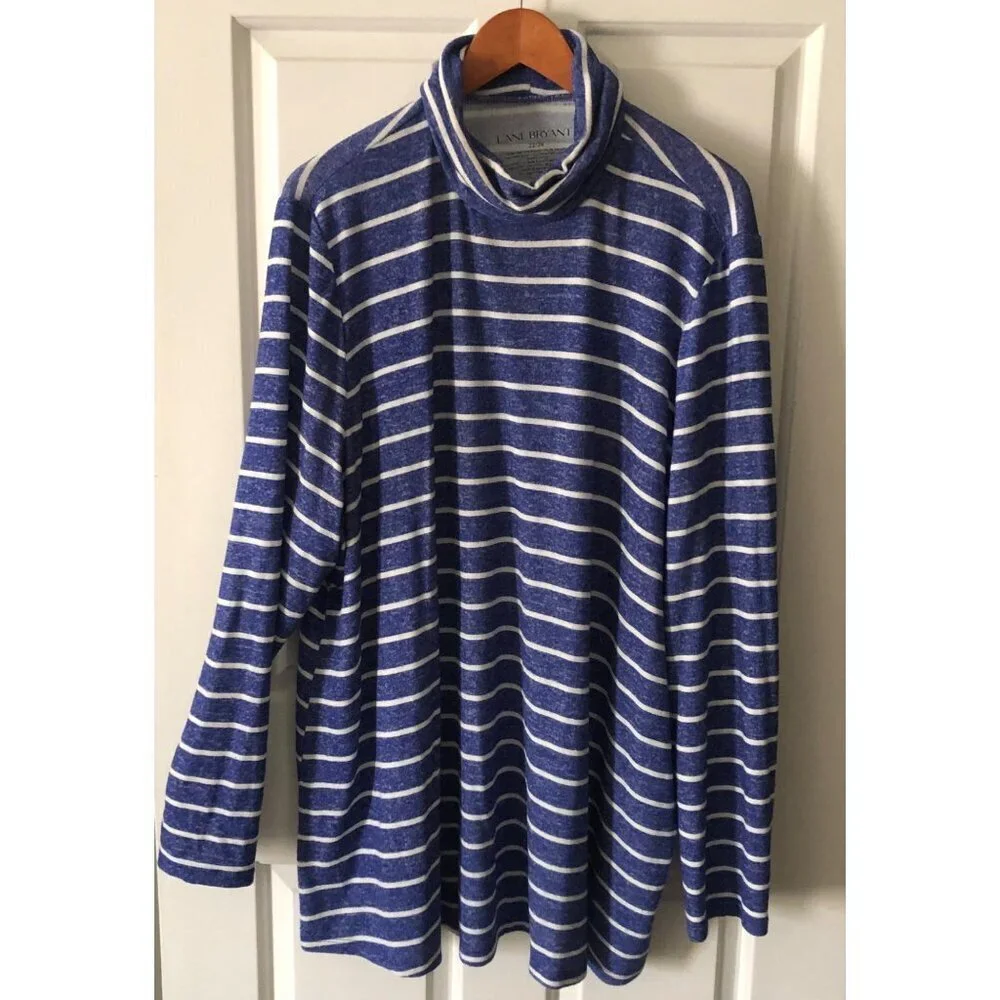 Women's Plus Size Lane Bryant Hacci Swing Turtleneck Long Sleeve Blue 22/24 - Picture 4 of 10